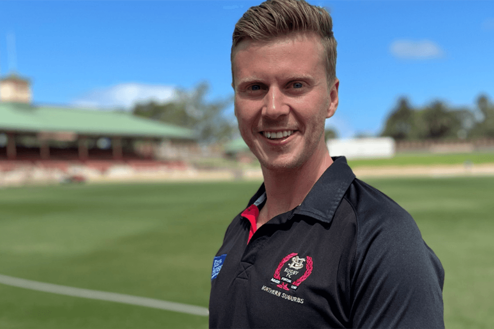 Northern Suburbs Head Coach, Zak Beer. Photo: Norths Rugby Media 