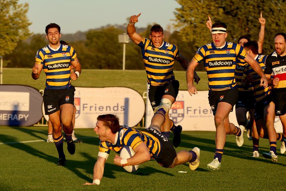 Clements scores the match winning try against Eastwood in Round Three. Photo: AJF Photography